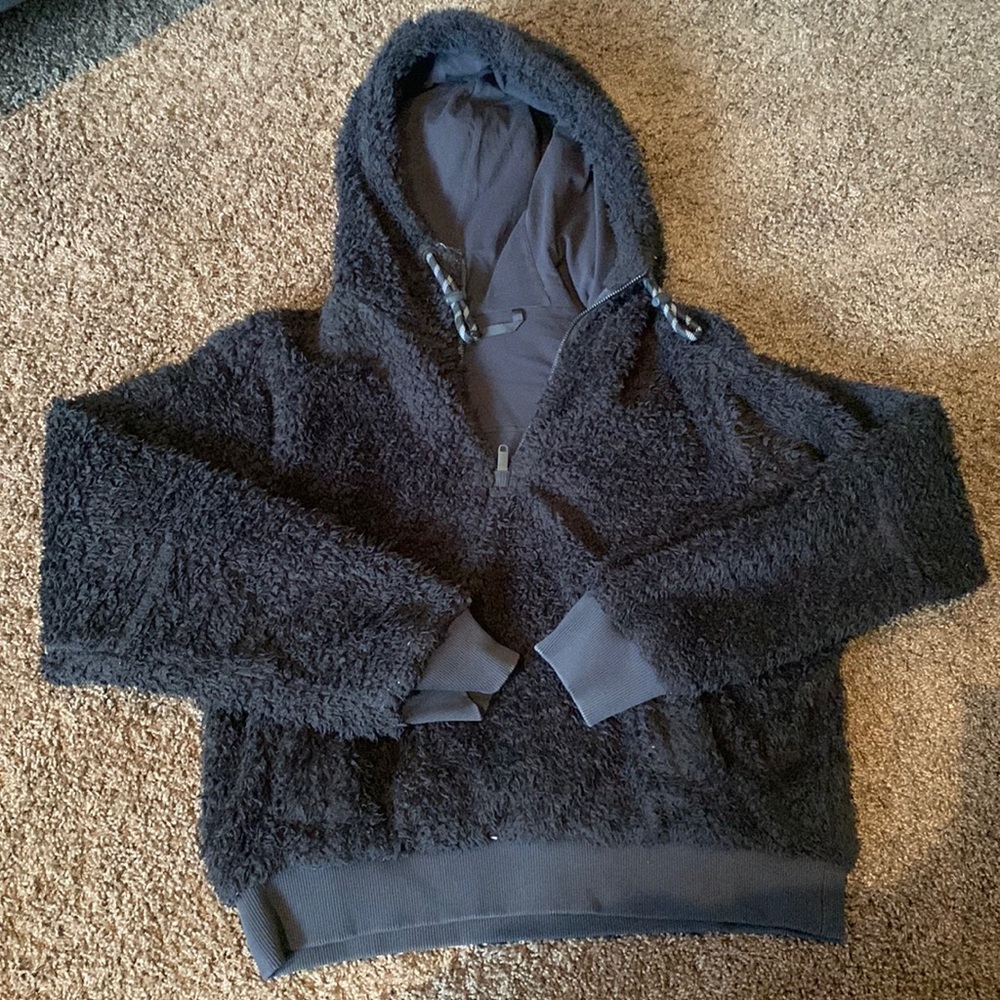Lululemon Sherpa scuba quarter zip hoodie size 10
